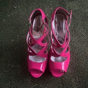 Size 10 pink heels worn only once